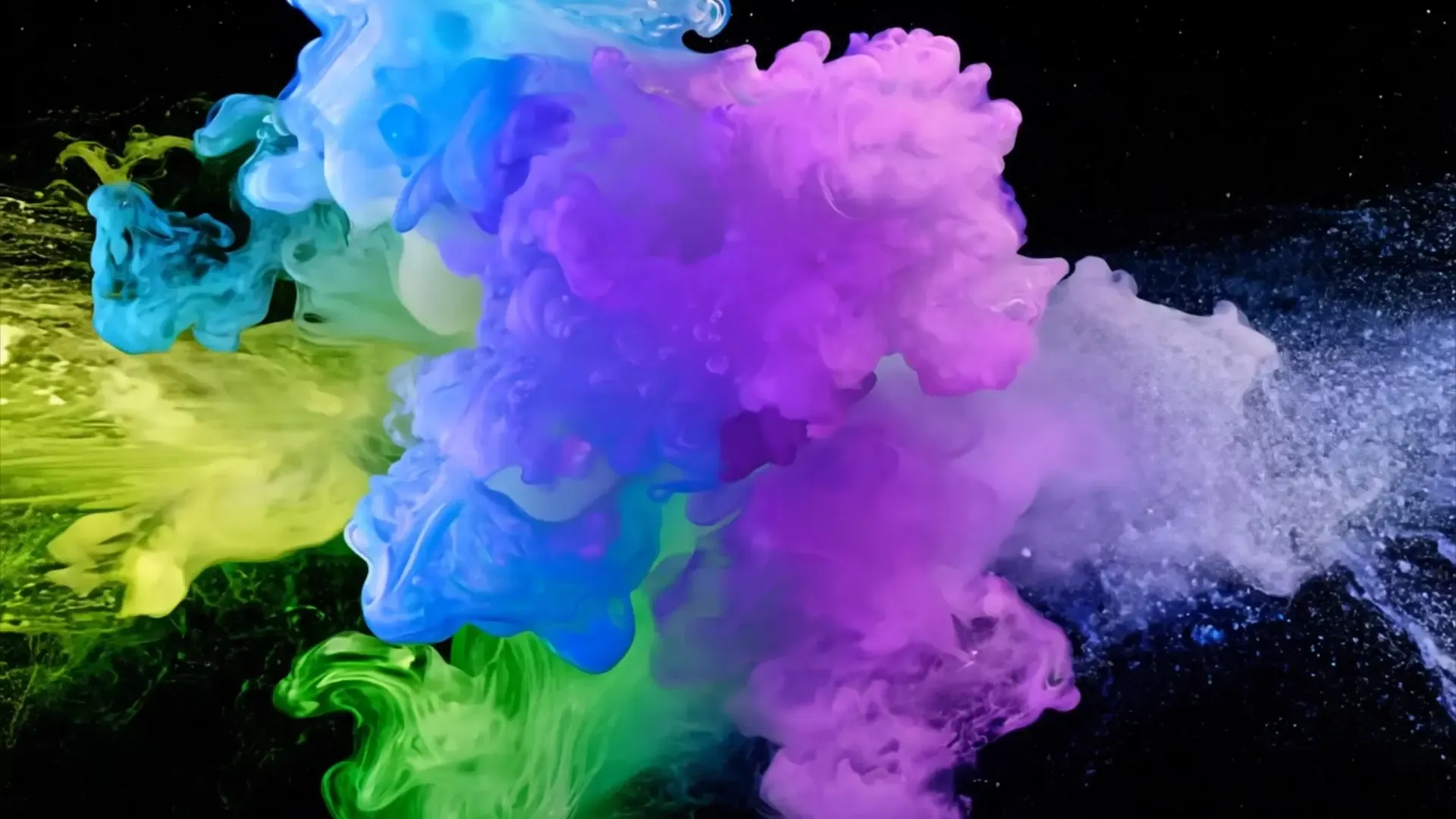 Vibrant Liquid Color Explosion for Animated Logo Introductions
